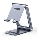 Stalinis stovas BASEUS 4.7-7.2" ekranų telefonams, sidabro spalvos