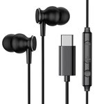 Ausinės Joyroom JR-EC04 Type-C, juodos