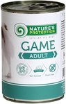 NATURE'S PROTECTION suaugusių šunų konservuotas pašaras su žvėriena, 400 g