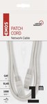Kabelis EMOS UTP CAT5e LAN su 2xRJ45 jungtimis 1.0 m., pilkas