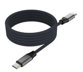 Kabelis FIXED magnetinis USB-C-USB-C, 240W, 2m, pintas, juodas