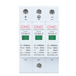 DC viršįtampių ribotuvas, 3P, C klasės, 20-40 kA, 1000VDC