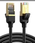 Kabelis UGREEN F/FTP CAT7 su 2xRJ45 jungtimis NW107,1.5m,juodas
