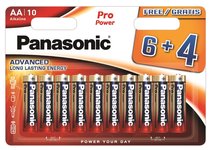 Elementai Panasonic Batteries LR6PPG/10BW 6+4F