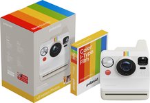 Momentinis fotoaparatas POLAROID Now Gen 3, pebble white + color film (8 photos)