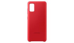 Dėkliukas SAMSUNG Galaxy A41, silikoninis, raudonas