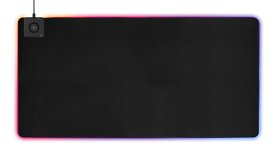 Pelės kilimėlis DELTACO GAMING XXL, RGB, bevielis greitasis įkrovimas 10W, 1190x590 / GAM-124