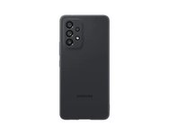 Dėkliukas SAMSUNG Galaxy A53 5G 2022, silikoninis, nugarėlė, juoda