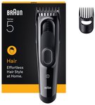 Plaukų kirpimo mašinėlė BRAUN 5 HC5510, juoda