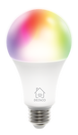 DELTACO SMART HOME RGB LED lemputė, E27, WiFI 2.4GHz, 9W, 810lm, pritemdoma, 16m spalvų, 220-240V, b