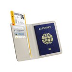 Satechi Vegan Leather Passport Case with Apple Find My Tracker and RFID Security for Stylish Travel