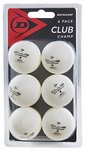 Stalo teniso kamuoliukai Dunlop CLUB CHAMP 1žv. 6vnt White