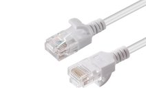 Tinklo kabelis MICROCONNECT CAT6 U/UTP SLIM, 0.15 m., White