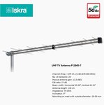 TV Antena ISKRA P-2845-7 F Grey