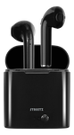 Ausinės STREETZ TWS-0007, belaidės, į ausis, Bluetooth 5, juodos