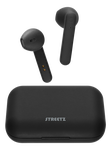 Ausinės STREETZ TWS-104, belaidės, į ausis, Bluetooth 5, matinės juodos