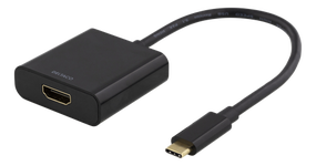 Adapteris DELTACO USB-C - HDMI, juodas / USBC-HDMI8