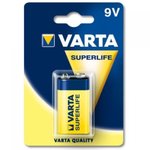 Elementai VARTA 9V, 1 vnt. / Superlife, "krona" ( 2022)