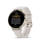 Sportinis laikrodis GARMIN Venu 3S, Ivory/Soft Gold