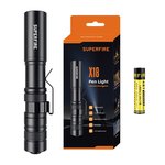 Žibintuvėlis SUPERFIRE MINI X18, 55 m, 5 W, 1x AAA, 5 funkcijos, IP44