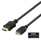 Kabelis DELTACO HDMI - mini HDMI, 4K UHD in 60Hz, 2m, juodas / HDMI-1026-K / 00100008