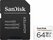 Atm.kort. SANDISK High Endurance microSDXC 64GB + SD Adapter, SDSQQNR-064G-GN6IA