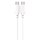 Kabelis 4SMARTS USB-C / USB-C Silicone Cable High Flex, 60W, 1.5m, White