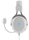 Ausinės DELTACO GAMING GAM-030-W, laidinės, LED, baltos