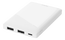 Išorinė baterija DELTACO 5000 mAh, 2.1 A / 10.5 W, 18.5 Wh, 2x USB-A, balta / PB-A1000