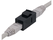 Jungtis DELTACO Cat6 "Keystone", neekranuota, 2xRJ45, plastikinė, 180, juoda /  MD-125