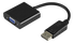 Adapteris DELTACO VGA - DisplayPort, 1080p 60Hz, 0.2m, juodas / DP-VGA7-K / 00110027