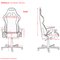 Žaidimų kėdė DXRacer FORMULA F08-NW, juoda/balta