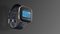 Išmanusis laikrodis FITBIT Versa 2 Black/Carbon Aluminum
