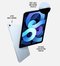 Planšetinis kompiuteris APPLE iPad Air 10.9" Wi-Fi + Cellular 64GB Sky Blue