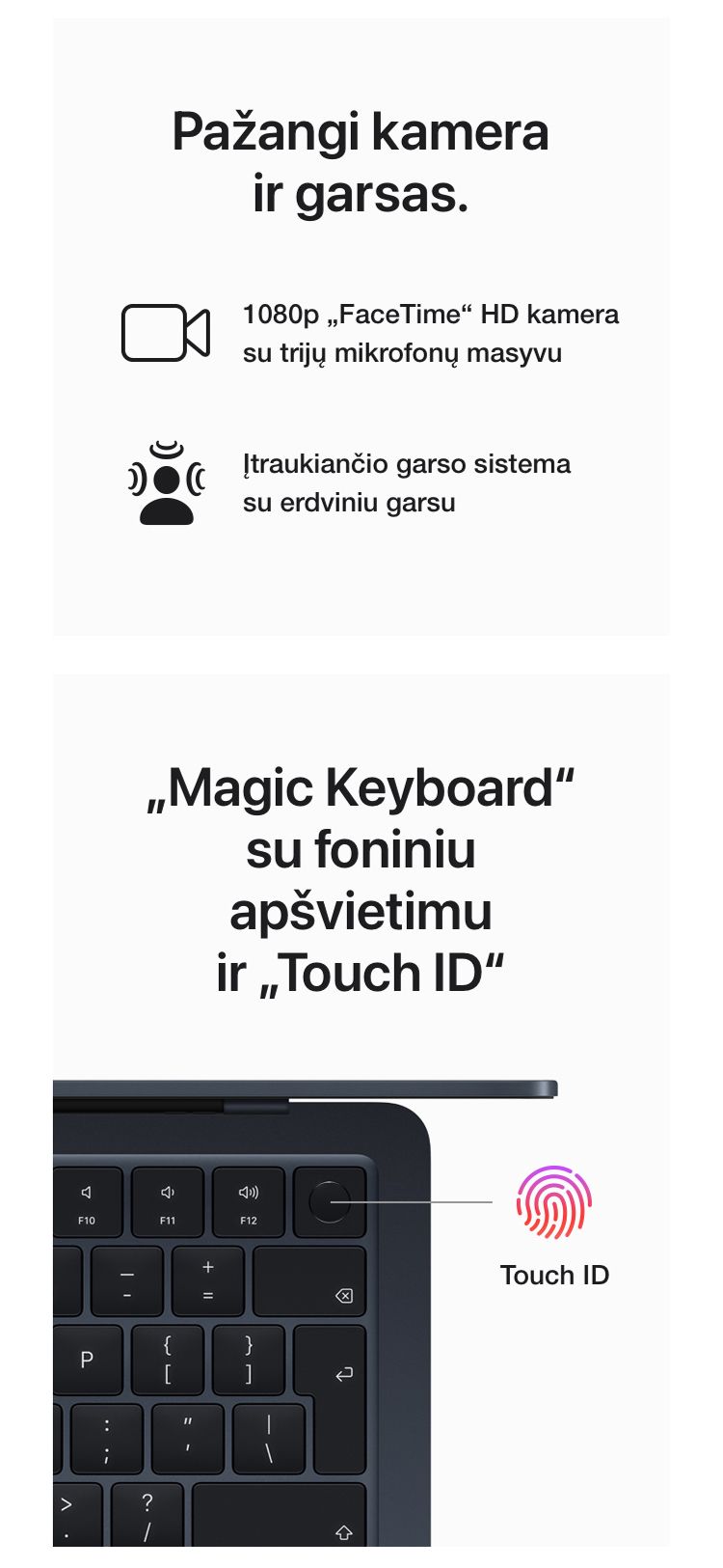 Nešiojamas kompiuteris APPLE MacBook Air 15” M2 8C CPU, 10C GPU/8GB ...
