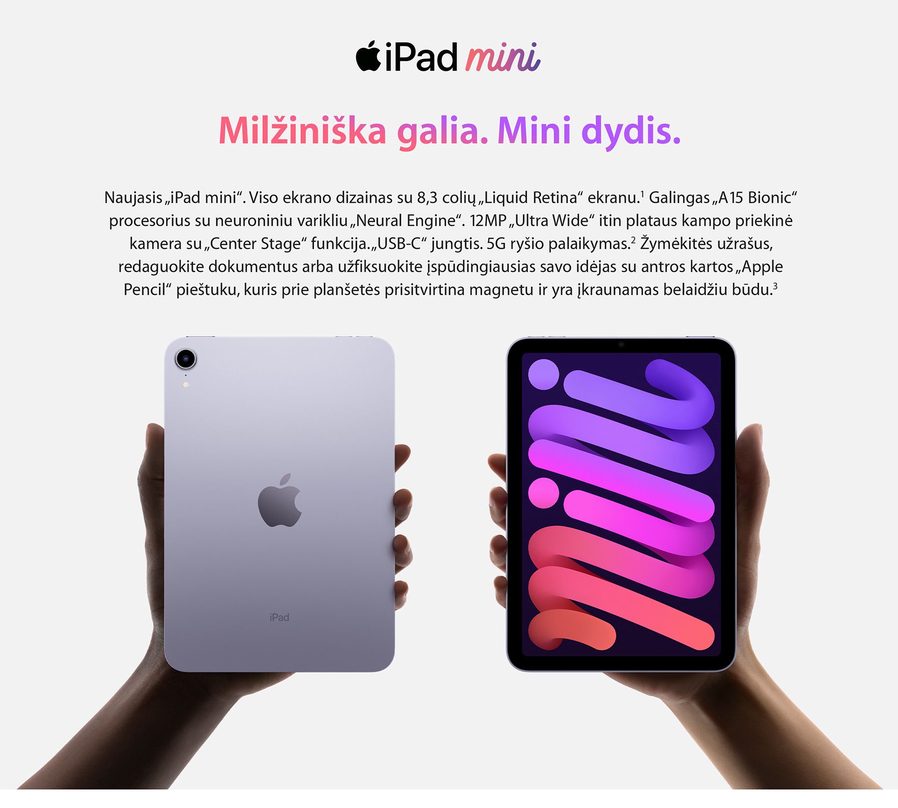 iPad本体 Apple iPad mini 6 Wi-Fi+Cellular Purple Refurbished iPad mini 6 Wi-Fi+Cellular 64GB - Purple - Apple
