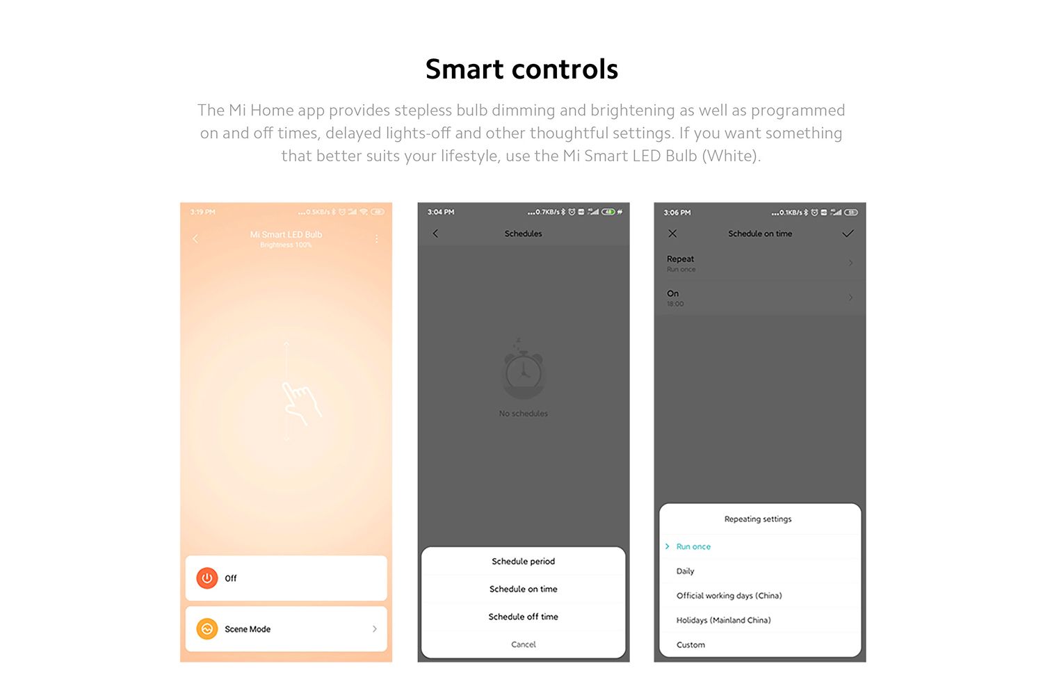 lemputė XIAOMI Mi Smart LED Bulb