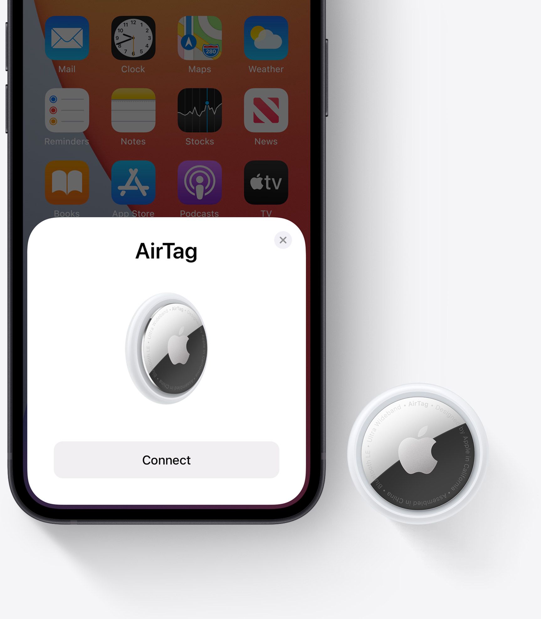 Apple - ●ibgdign● Daiktų ieškiklis APPLE AirTag (1vnt.) - Topocentras
