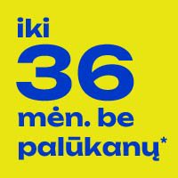 Lizingas be palūkanų iki 36 mėn.| 07.31