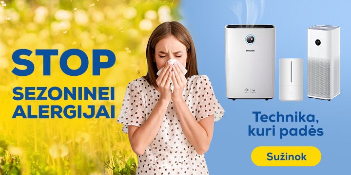 Kovai su alergija rekomenduojame