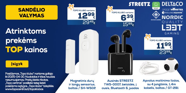 Atrinktos prekės TOP kainomis!