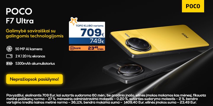 POCO naujienos jau Topo Centre!