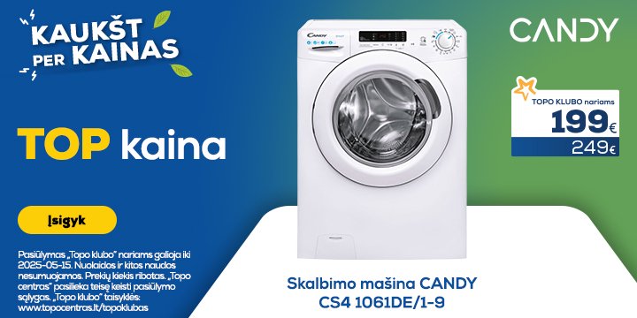Skalbimo mašina CANDY CS4 1061DE/1-9