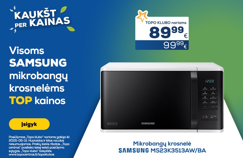 Visoms SAMSUNG mikrobangų krosnelėms TOP kainos!