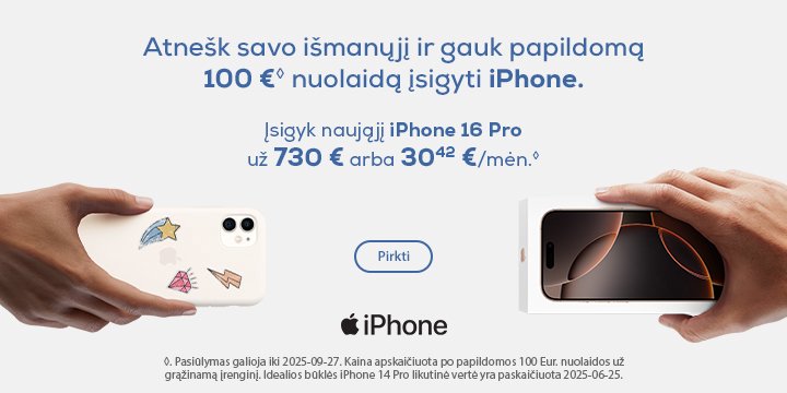 Grąžink nebenaudojamą telefoną ir gauk premiją naujam iPhone!