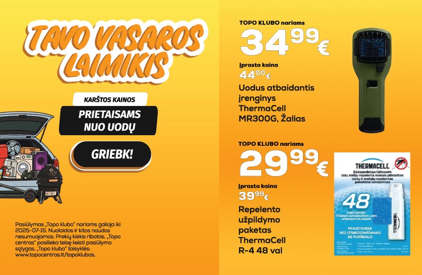 Tavo vasaros laimikis! | Thermacell