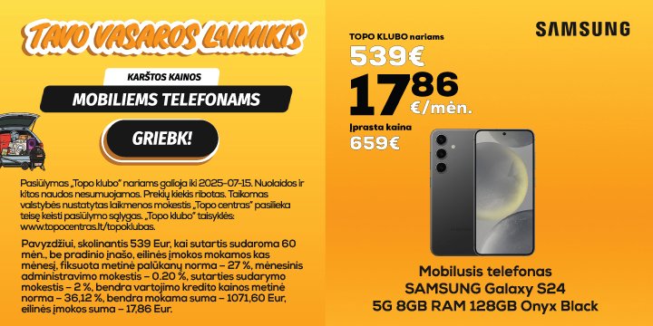 Tavo vasaros laimikis! | Telefonai