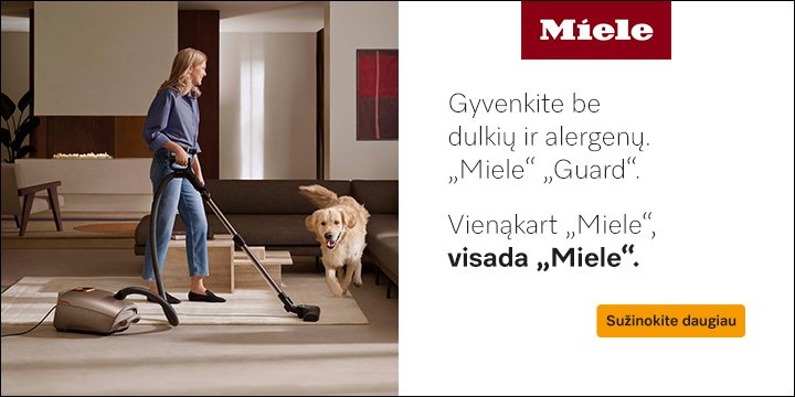 Gyvenk be dulkių ir alergenų su MIELE