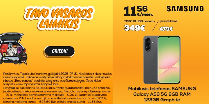 Mobilusis telefonas Samsung Galaxy A56