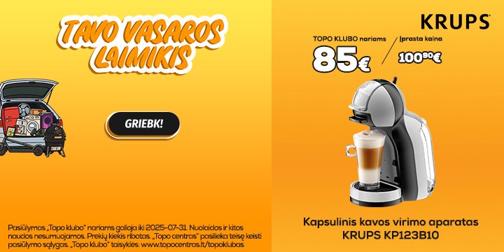 Kapsulinis kavos virimo aparatas Krups KP123B10